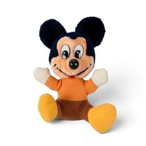Vintage 1984 Mickey's Christmas Carol Bob Cratchit Mickey Mouse Plush